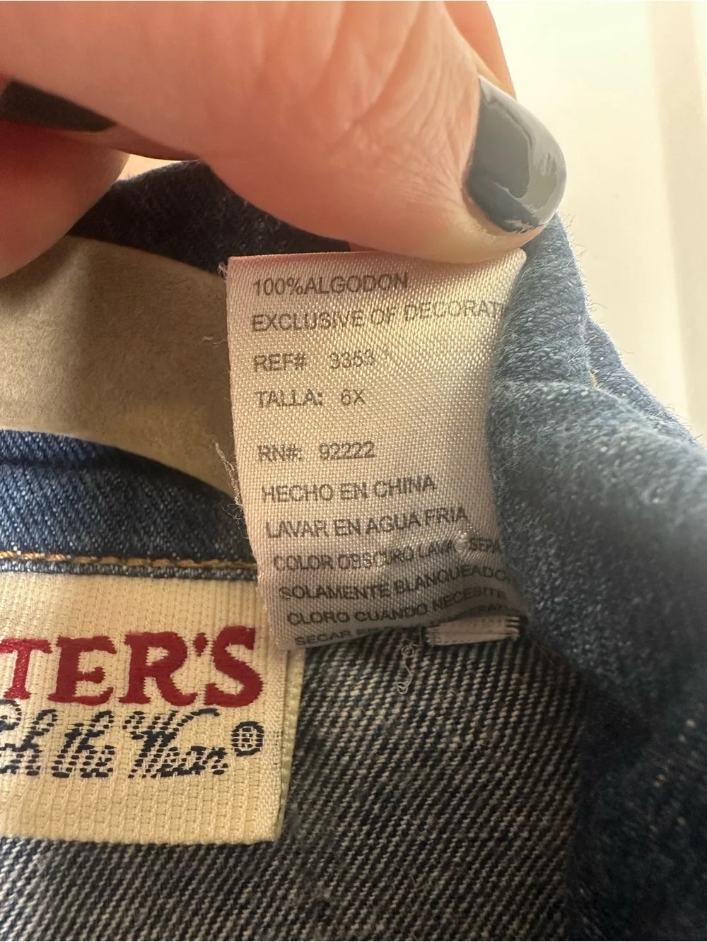 Vintage Carter’s Watch the Wear Denim Dress Girls 6X - EUC